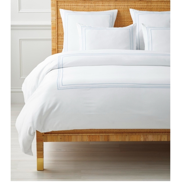 BNWT Soho Top of Bed - Euro Sham - Sky - Picture 2 of 3